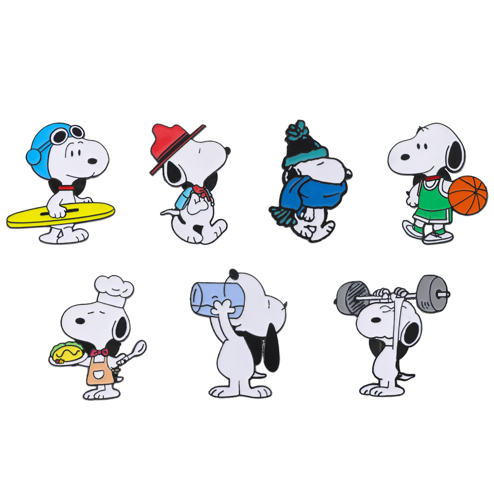Embroidery Outfit - 7 Pcs Cute Animals Anime Brooch