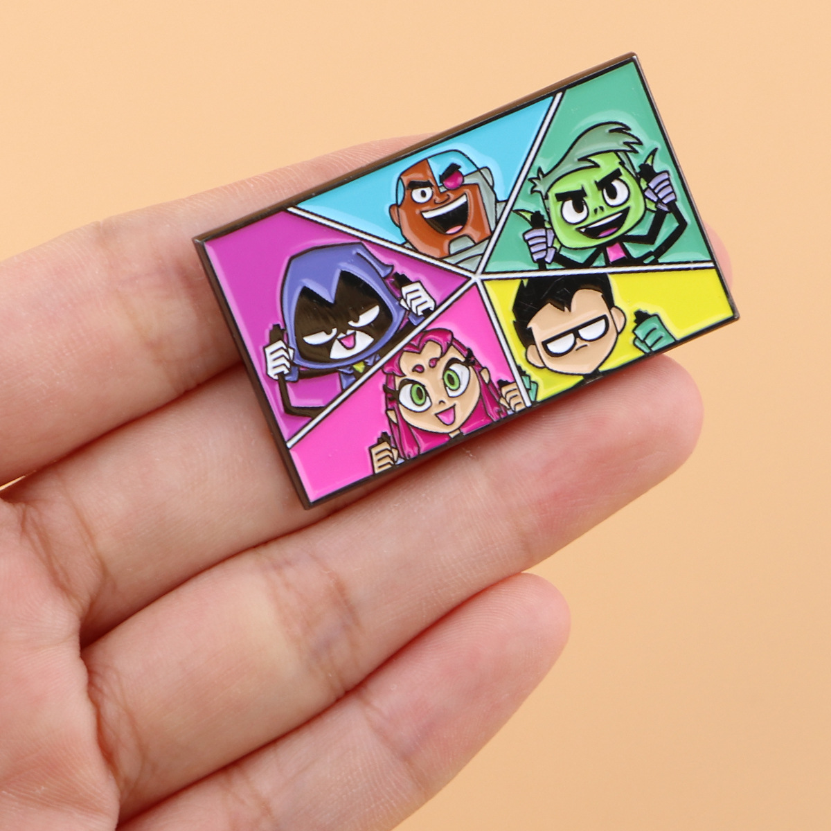 Embroidery Tulle - New Teen Heroes Team Enamel Pin