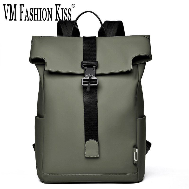 Embroidery Kiss - British Style Men's Backpack Light Luxury