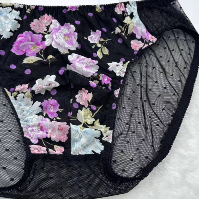 Embroidery Flower - Man's Flower Embroidery Sexy Panties Sissy