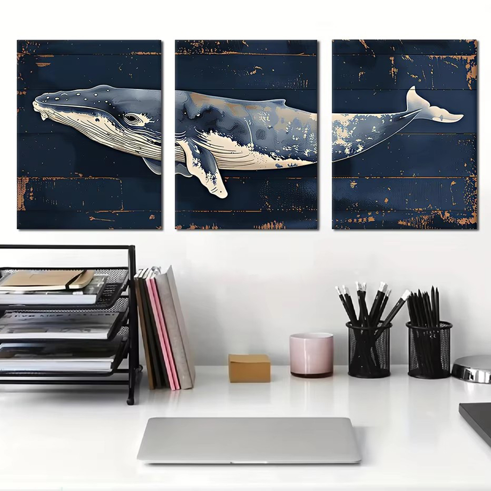 Embroidery Whale - whale ocean Animal 3pcs Diy Diamond