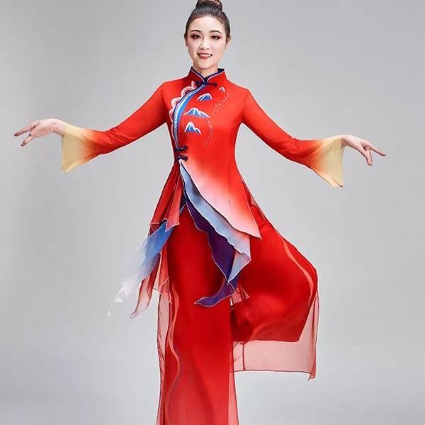 Chinese Classical Dance Costum - Embroidery Outfit ulasan dan harga