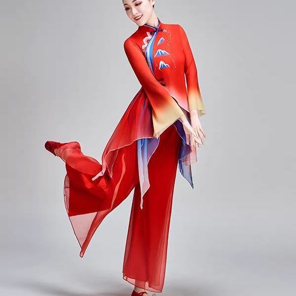 Chinese Classical Dance Costum - Embroidery Outfit ulasan dan harga