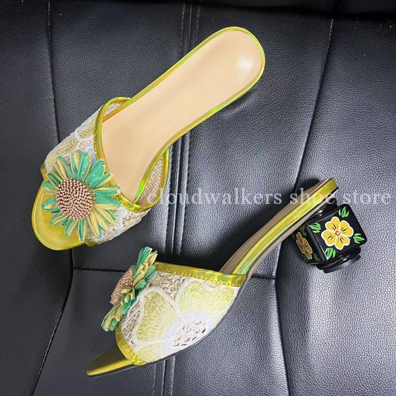 Iridescent Embroidery Upper Su - Embroidery Flower ulasan dan harga