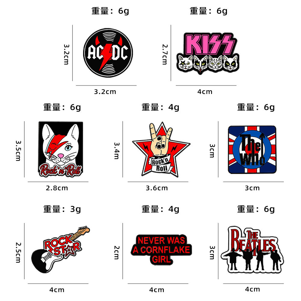 KISS Rock Bands Pop Music Logo - Embroidery Kiss ulasan dan harga
