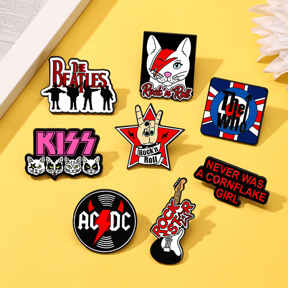 KISS Rock Bands Pop Music Logo - Embroidery Kiss ulasan dan harga