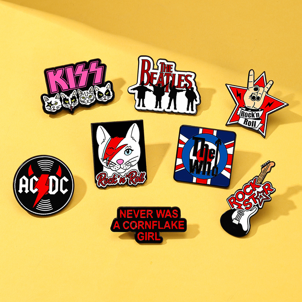 KISS Rock Bands Pop Music Logo - Embroidery Kiss ulasan dan harga