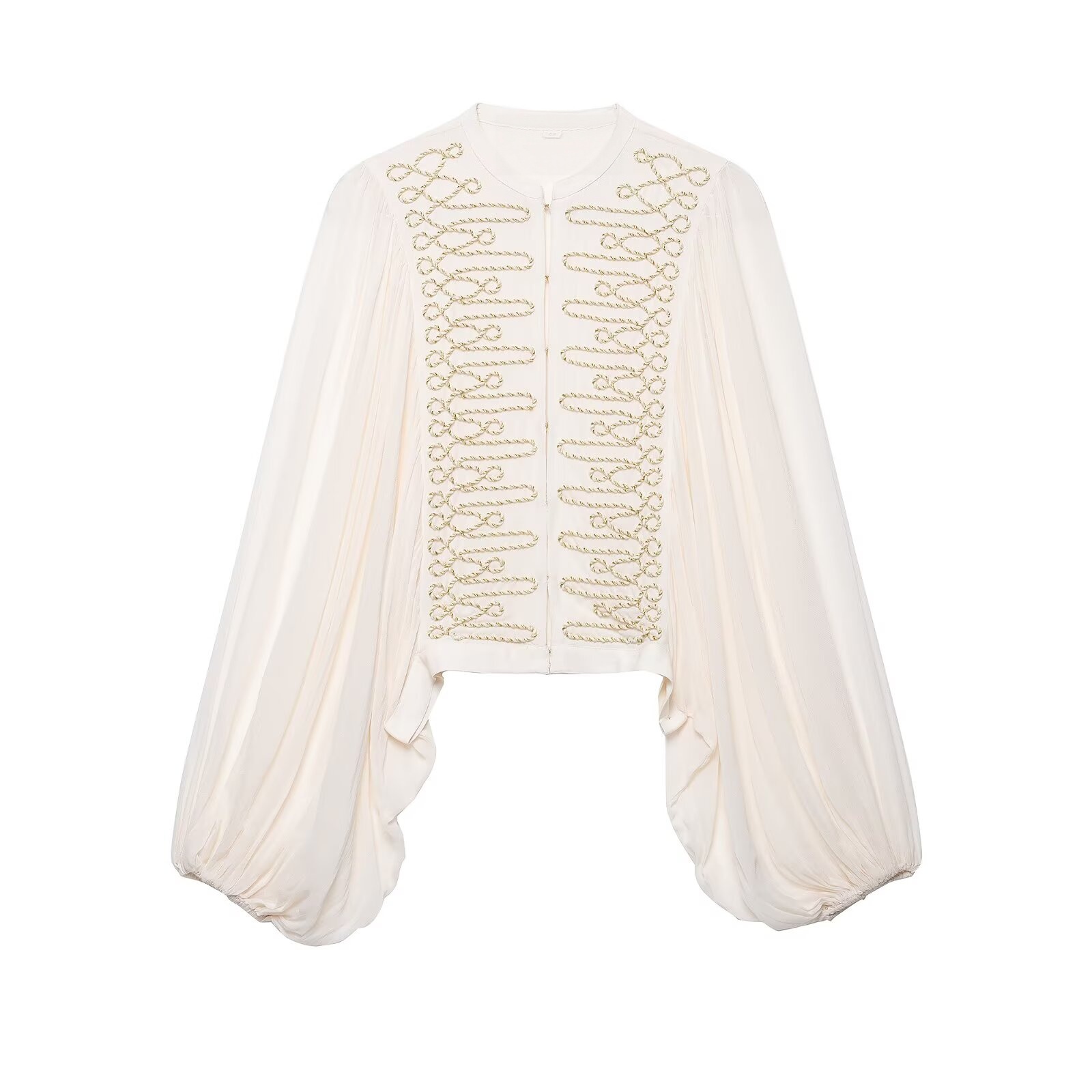 Guobioziy Crew Neck Rope Embro - Embroidery Jacket ulasan dan harga