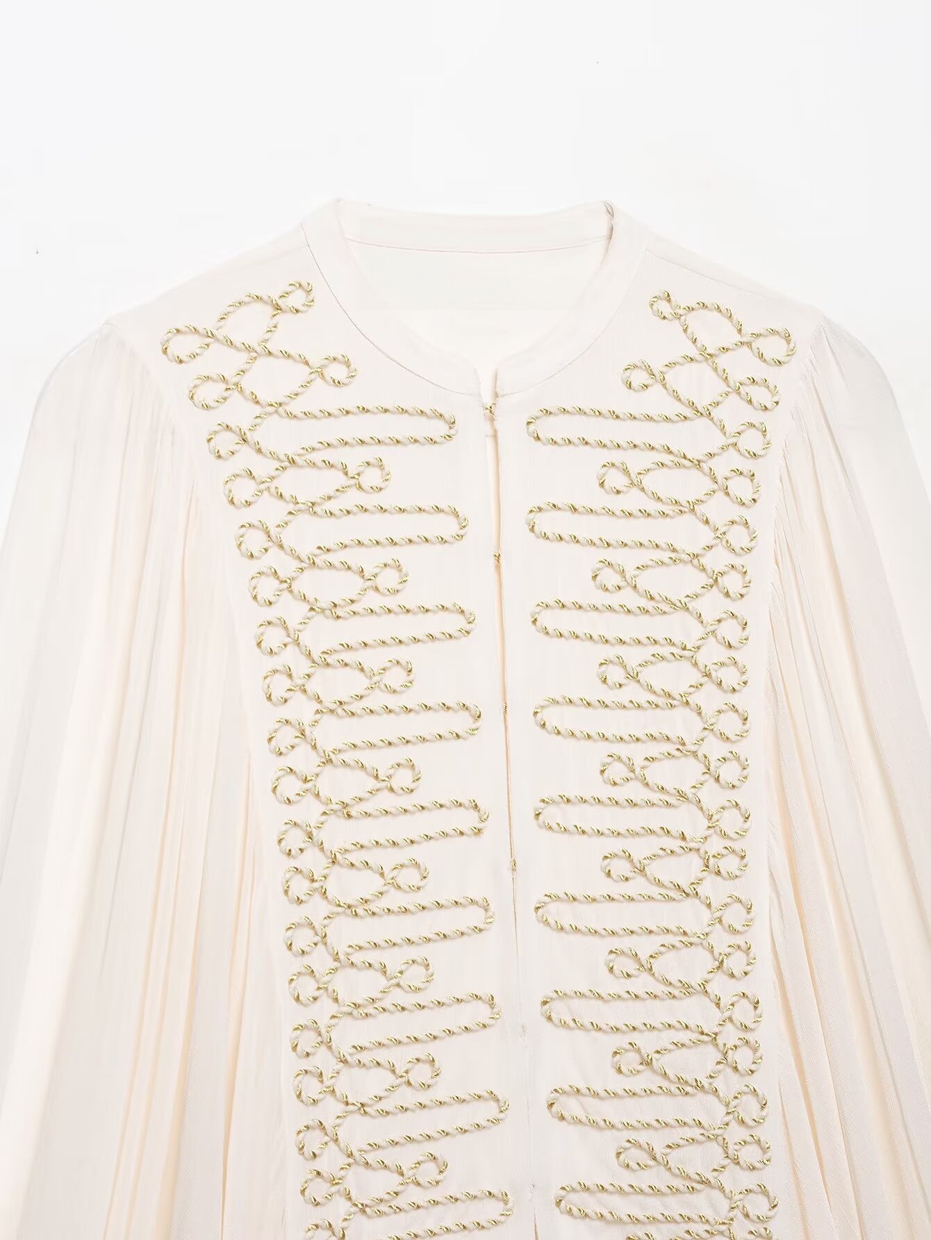 Guobioziy Crew Neck Rope Embro - Embroidery Jacket ulasan dan harga