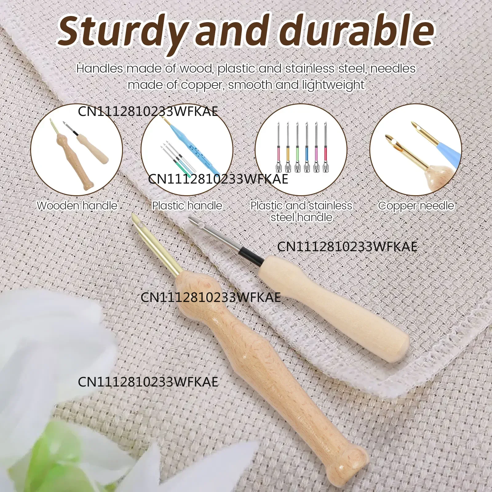 17Pcs Punch Needle Embroidery  - Embroidery Needles ulasan dan harga
