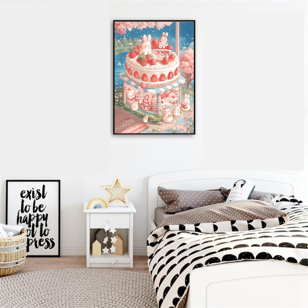 5D Diamond Painting Kits Food  - Embroidery Rabbit ulasan dan harga