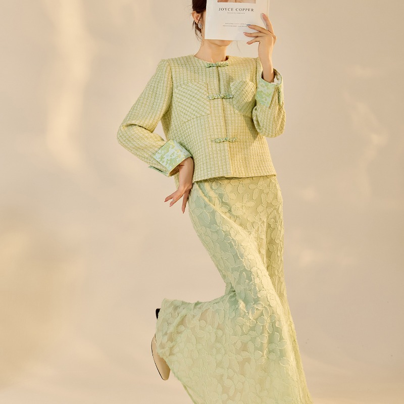 New Chinese Style Autumn Set,  - Embroidery Jacket ulasan dan harga