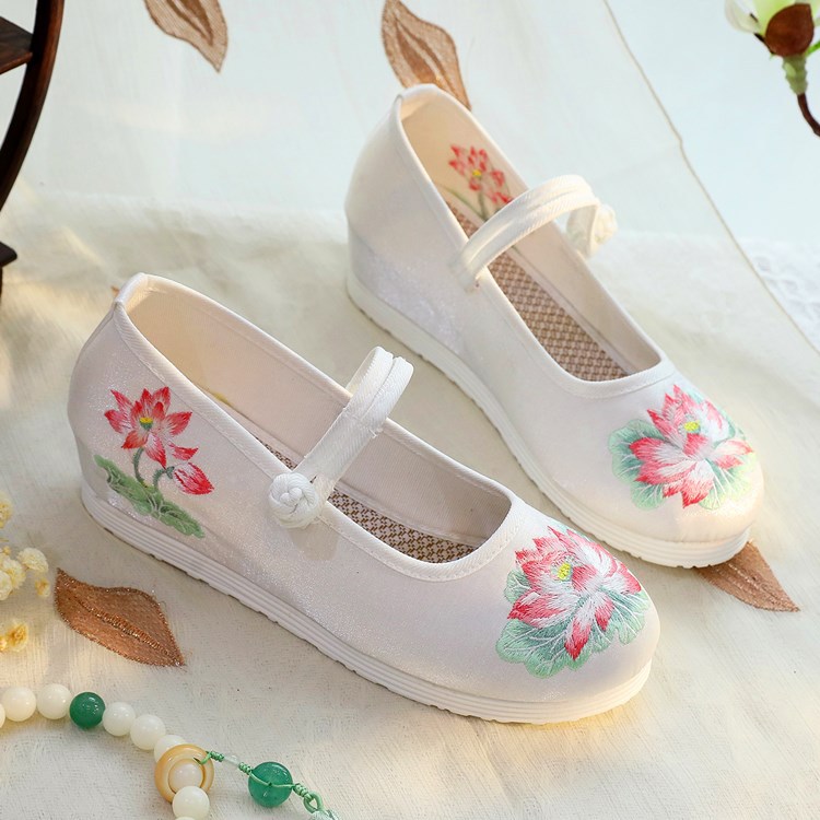 2026 Women's White & Green Lot - Embroidery Print ulasan dan harga