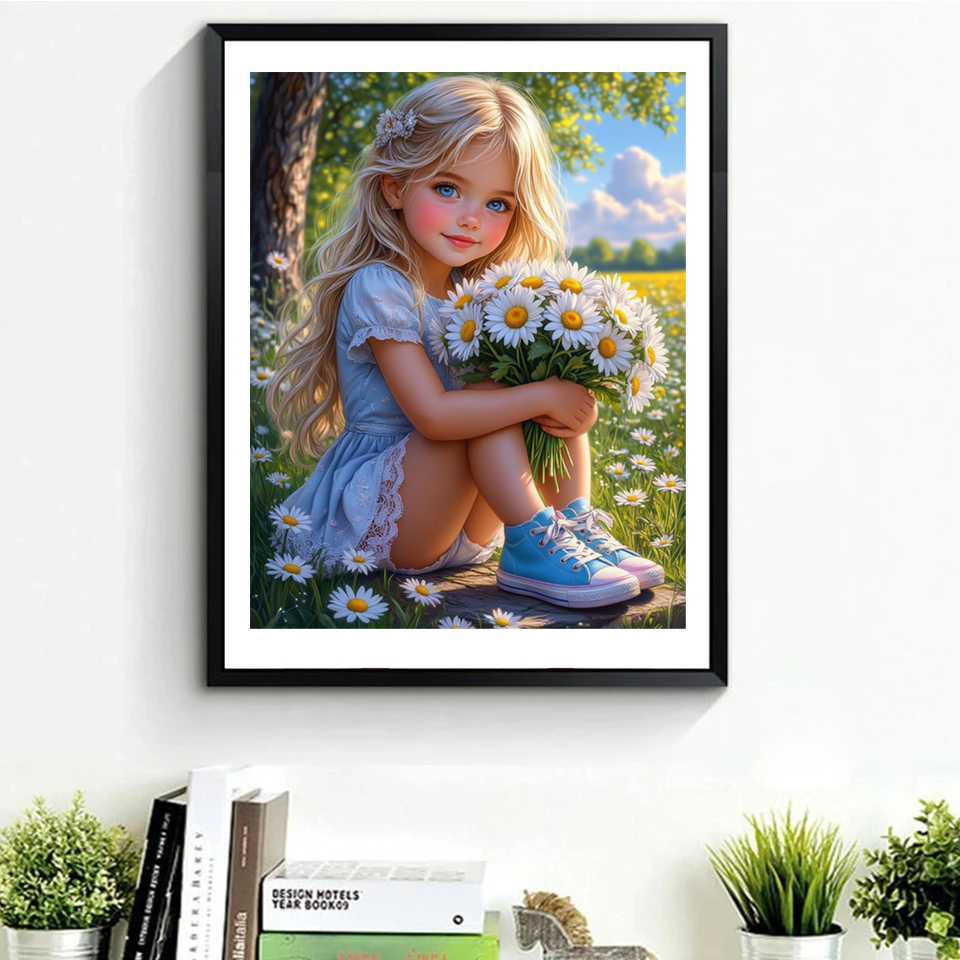 Frameless,5D DIY Diamond Paint - Embroidery Flower ulasan dan harga