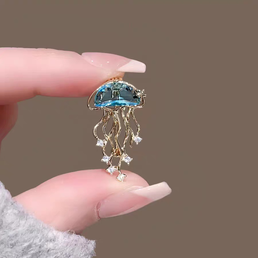 Exquisite Jellyfish Brooch for - Embroidery Whale ulasan dan harga