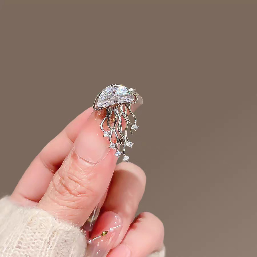 Exquisite Jellyfish Brooch for - Embroidery Whale ulasan dan harga