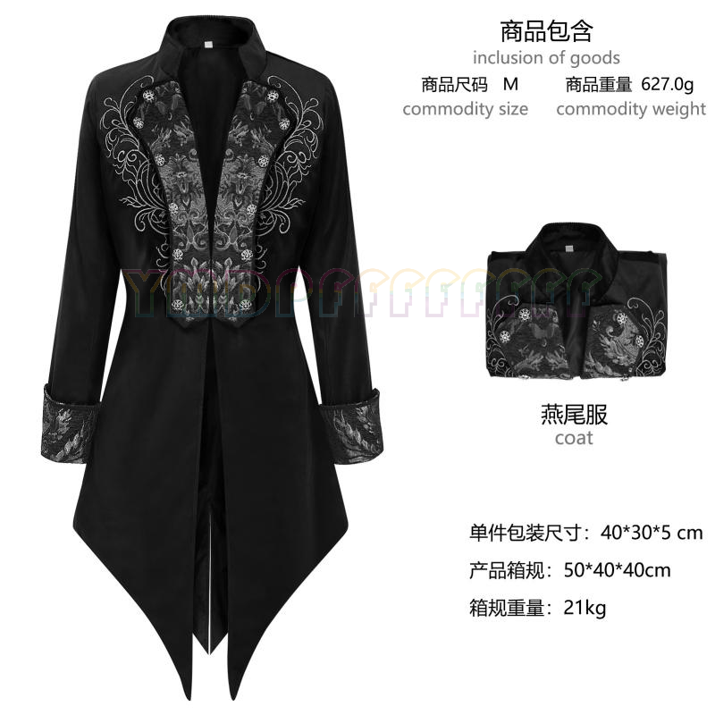 Halloween men's embroidered ta - Embroidery Jacket ulasan dan harga