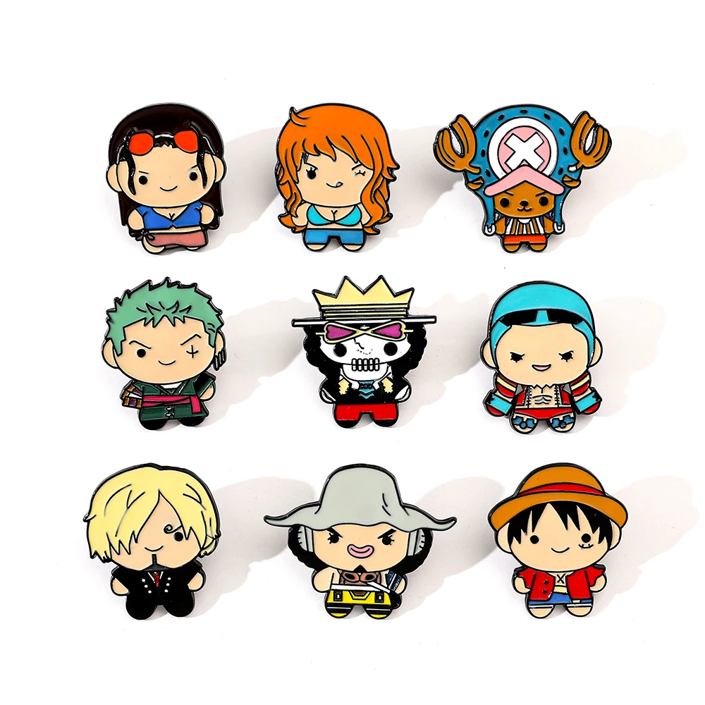 9 Pcs Creative Cartoon Brooch  - Embroidery Outfit ulasan dan harga