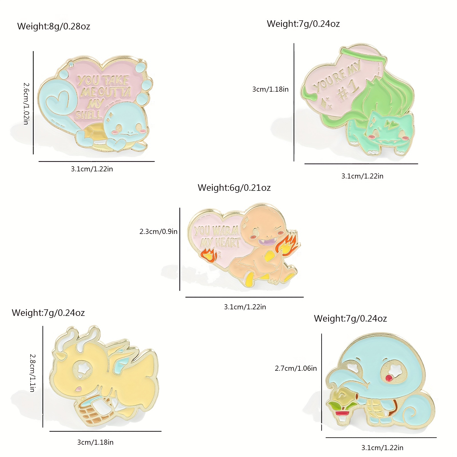 5 Pcs Cute Anime Brooch Person - Embroidery Tulle ulasan dan harga