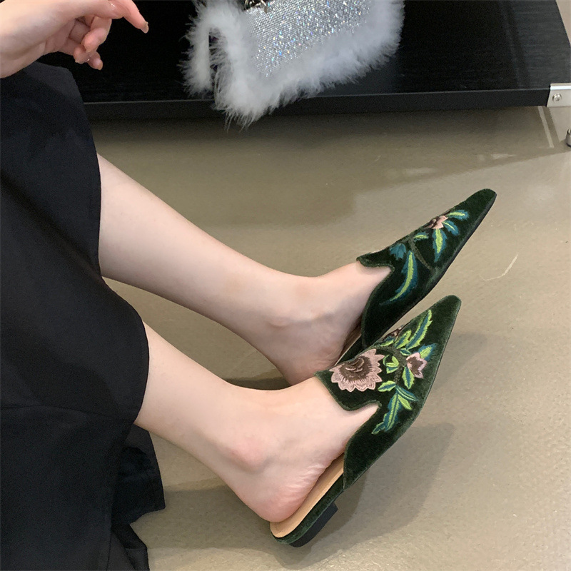 2026 New Women's Shoes Embroid - Embroidery Flower ulasan dan harga