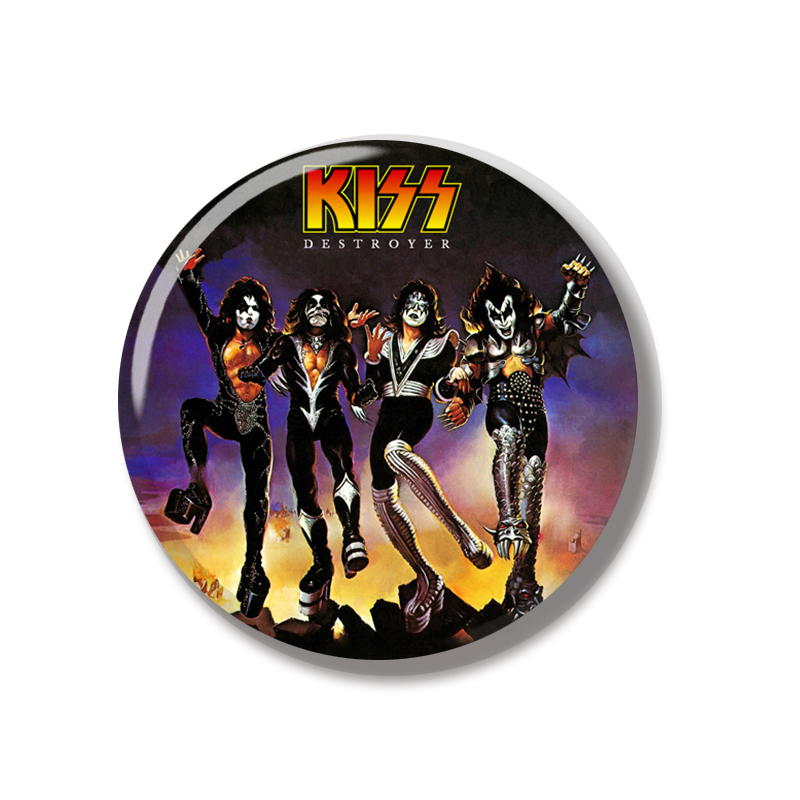 44MM Rock Band Kiss Album CD P - Embroidery Kiss ulasan dan harga