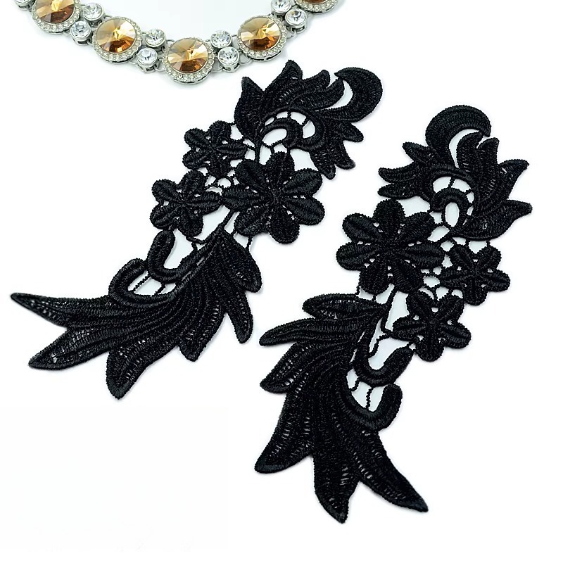 1Pairs Classic Black and White - Embroidery White Dress ulasan dan harga
