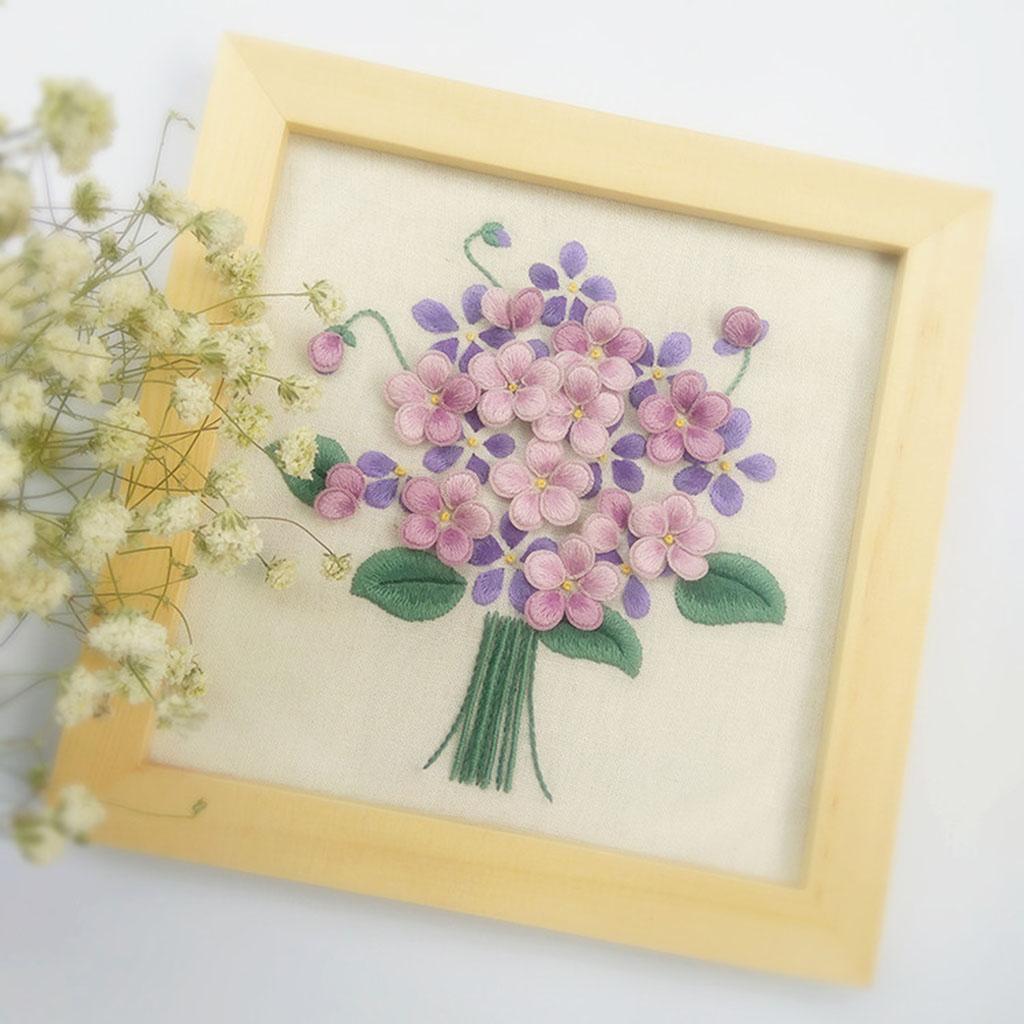 Stumpwork Embroidery Kit for B - Embroidery Effect Canva ulasan dan harga