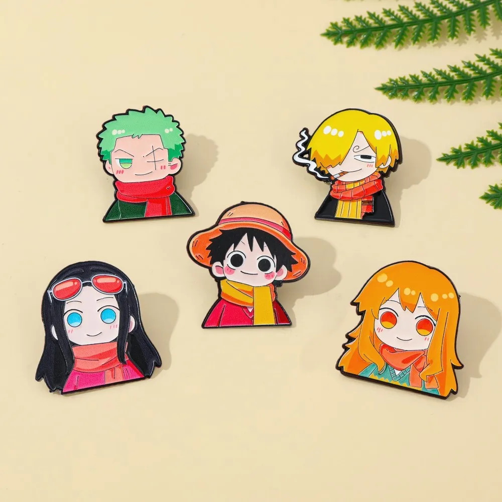 5 Pcs Cute Anime Cartoon Brooc - Embroidery Tulle ulasan dan harga
