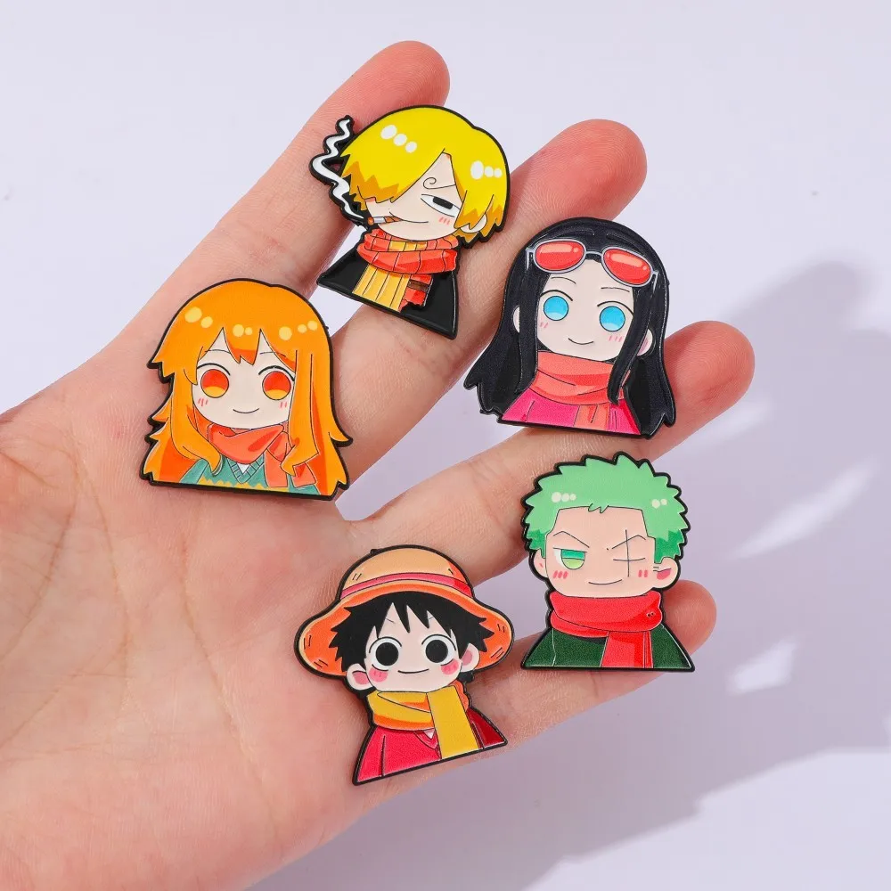5 Pcs Cute Anime Cartoon Brooc - Embroidery Tulle ulasan dan harga