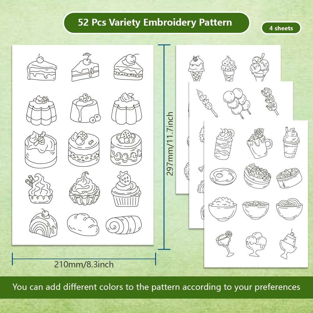 4 Sheets Dessert Embroidery St - Water Soluble Stabilizer ulasan dan harga