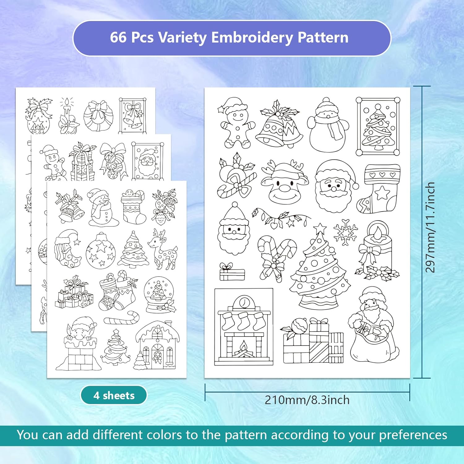 Christmas Handmade Embroidery  - Water Soluble Stabilizer ulasan dan harga