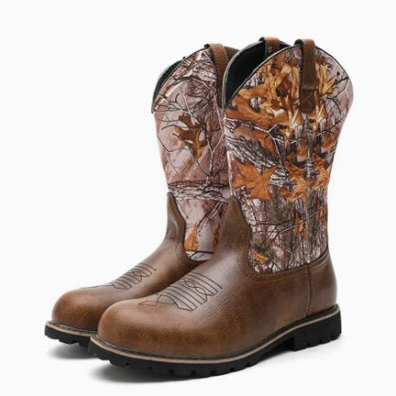 Men's Boots Classic Handmade E - Embroidery Print ulasan dan harga