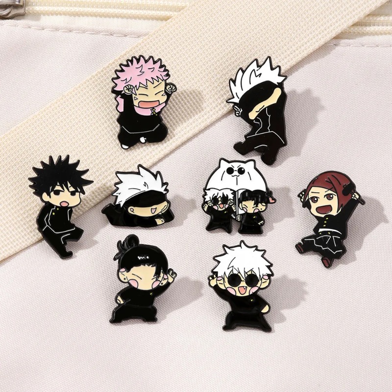 8pcs Anime Itadori Yuji Enamel - Embroidery Outfit ulasan dan harga