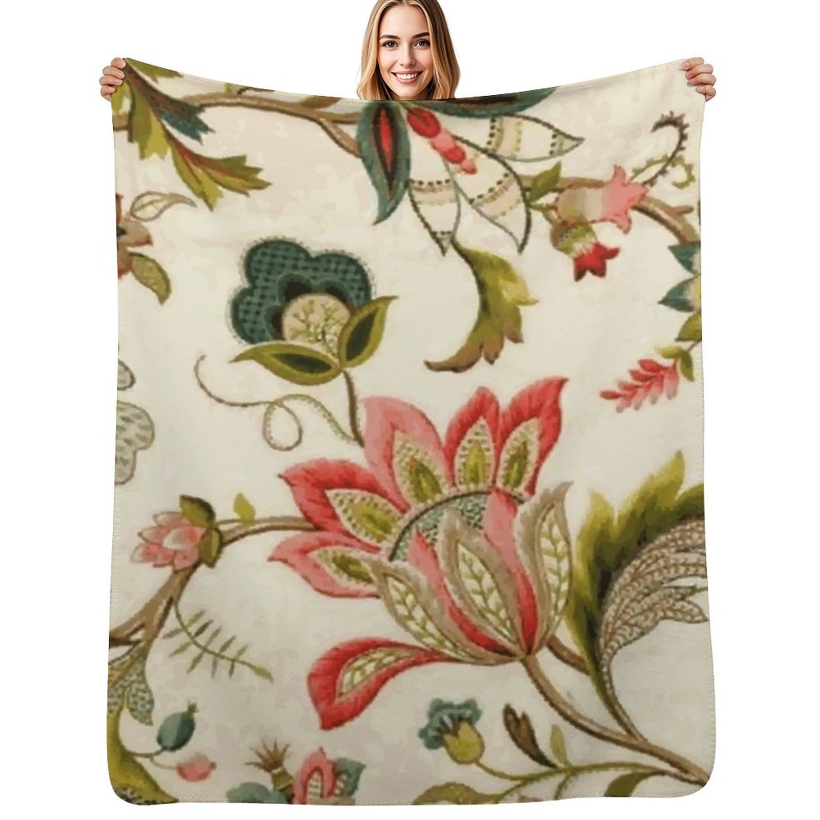 Jacobean Floral Crewel Embroid - Embroidery Vector ulasan dan harga