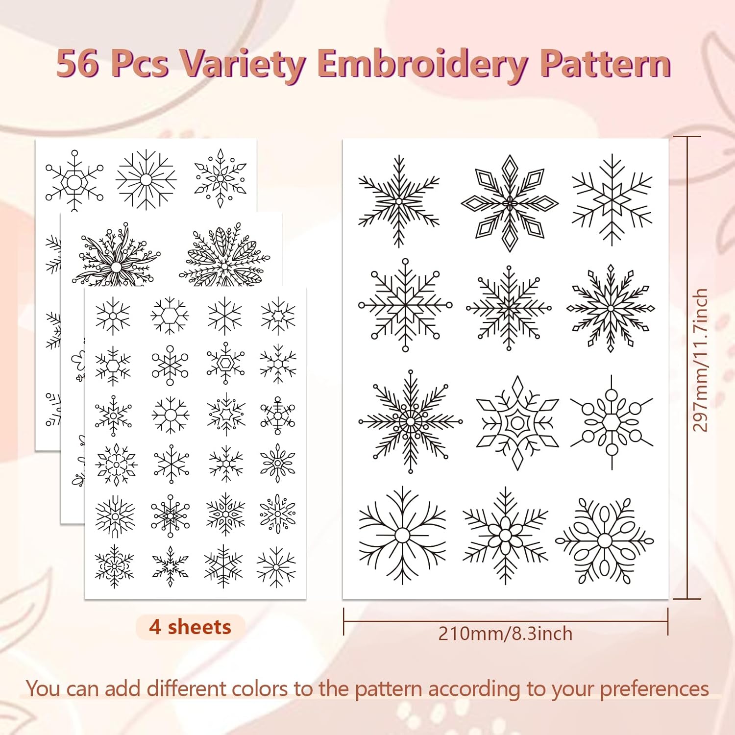 Snowflake Wreath Stick and Sti - Water Soluble Stabilizer ulasan dan harga