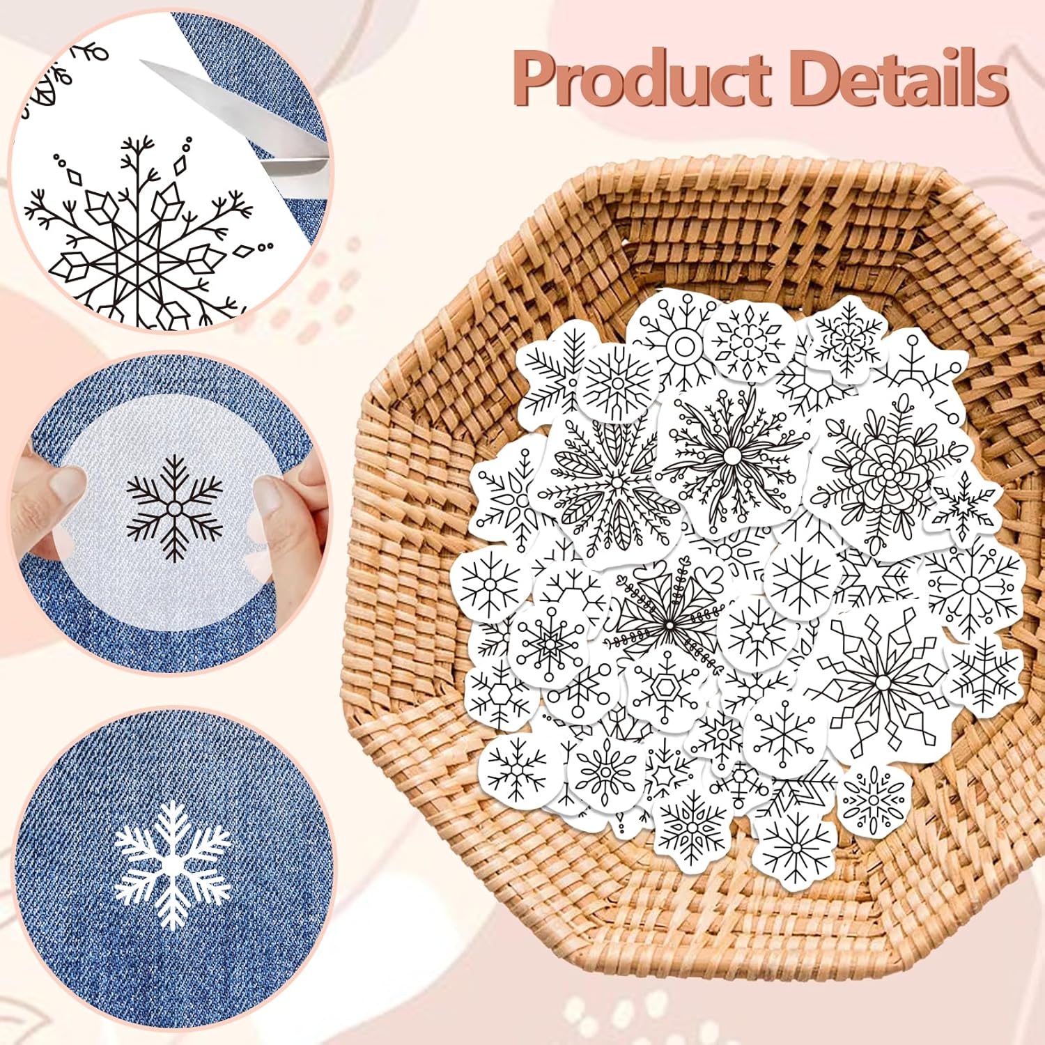 Snowflake Wreath Stick and Sti - Water Soluble Stabilizer ulasan dan harga