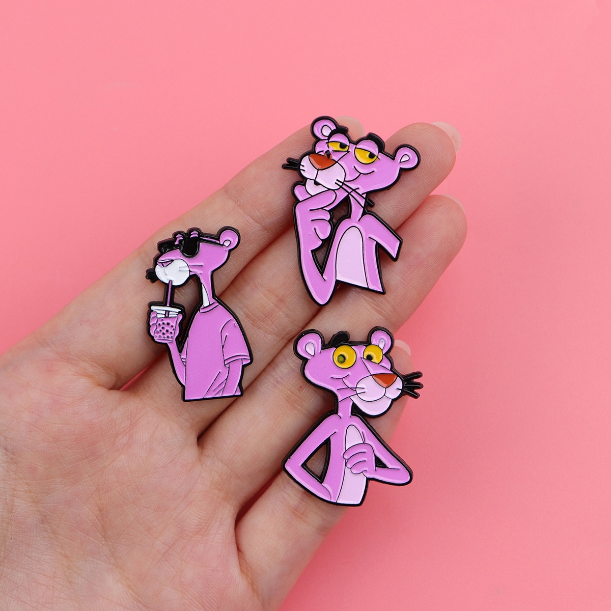 Cute Leopard Cartoon Brooch Pi - Embroidery Tulle ulasan dan harga