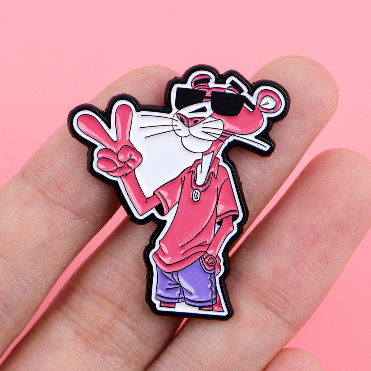 Cute Leopard Cartoon Brooch Pi - Embroidery Tulle ulasan dan harga