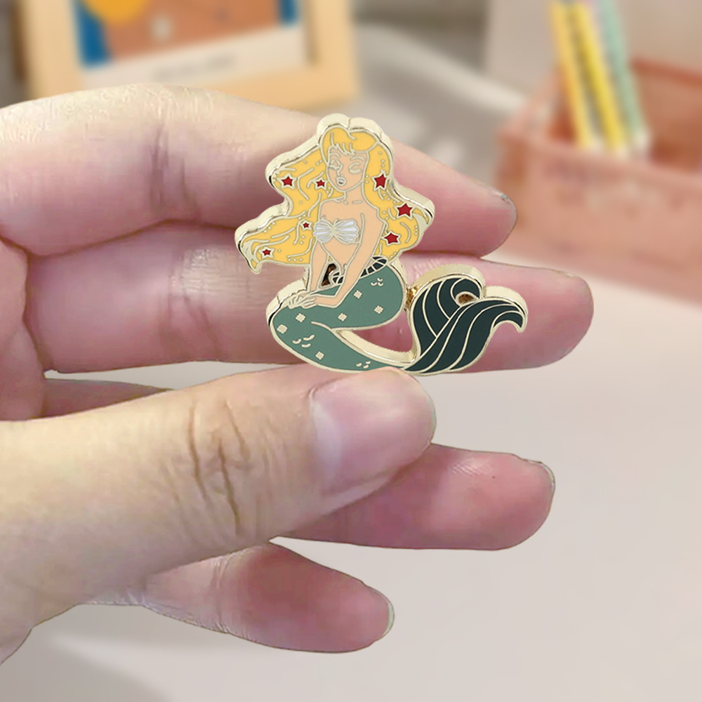 1PC Vintage Old School Blonde  - Embroidery Whale ulasan dan harga