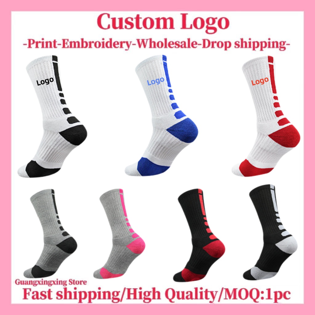 Customized socks Customized pr - Embroidery Print ulasan dan harga