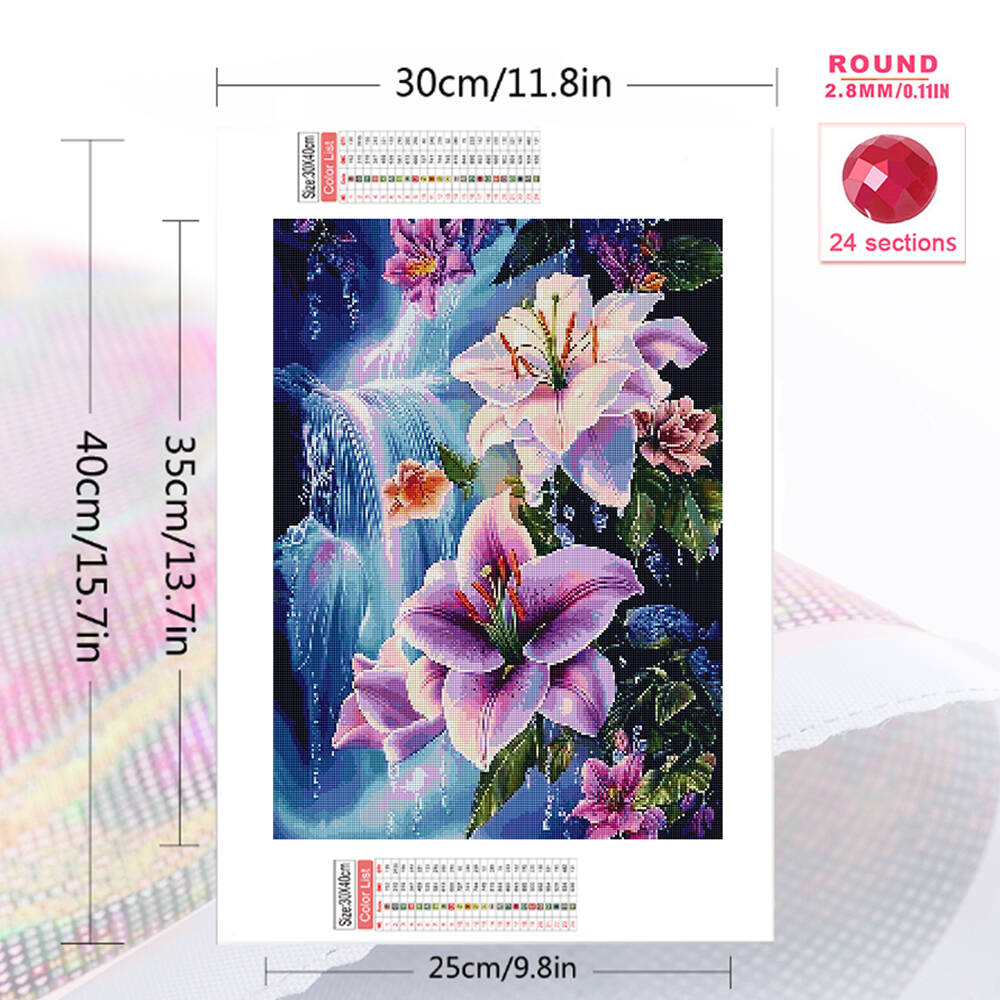 Evershine 5D DIY Full Square D - Embroidery Flower ulasan dan harga