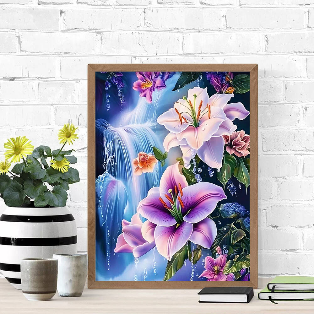 Evershine 5D DIY Full Square D - Embroidery Flower ulasan dan harga