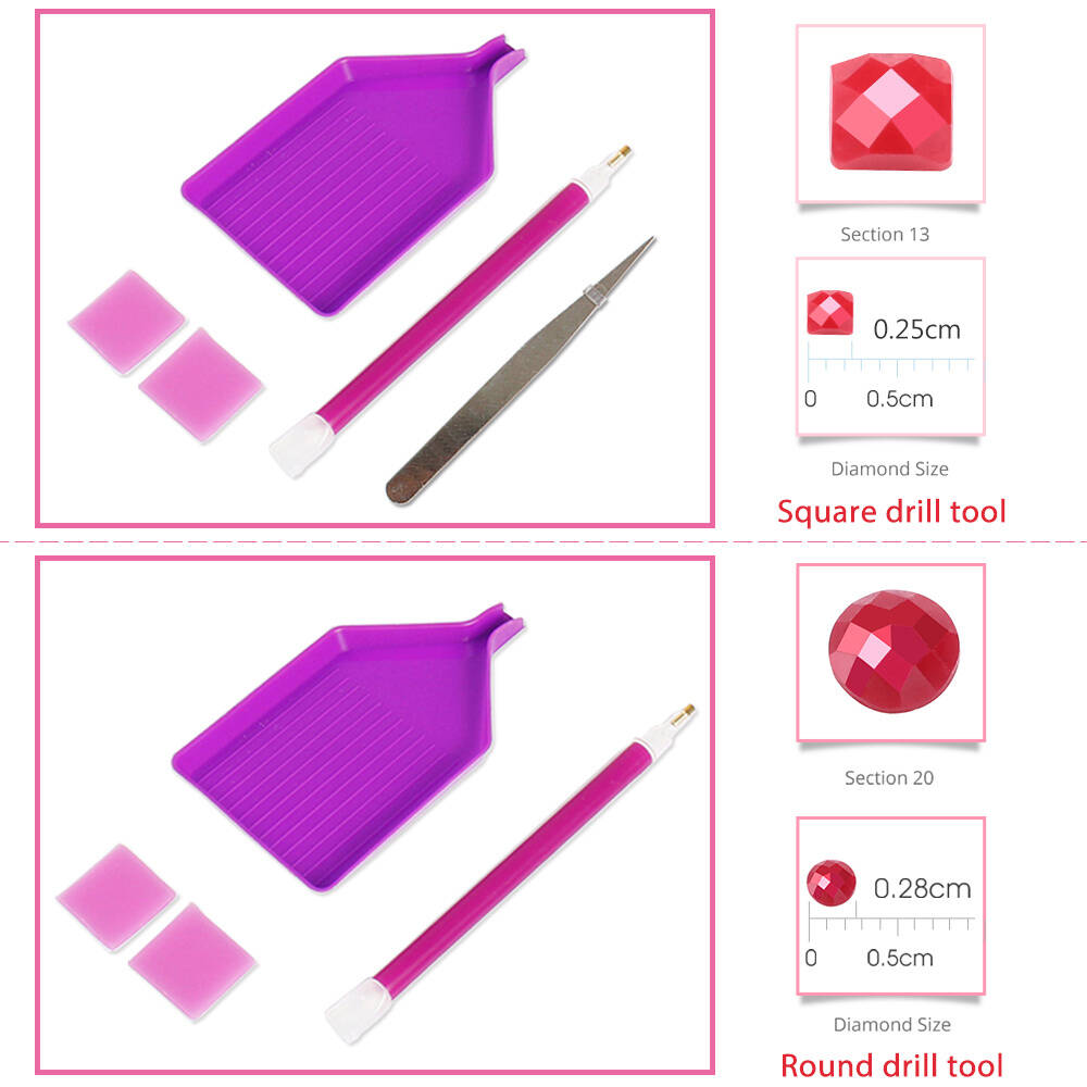 Evershine 5D DIY Full Square D - Embroidery Flower ulasan dan harga